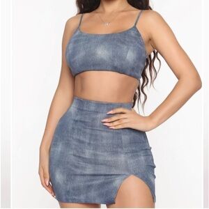 Fashion Nova Can’t Be Forgotten Skirt Set